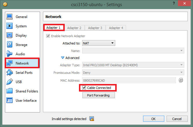 virtualbox setting up networking on mac for linux vboxnet0